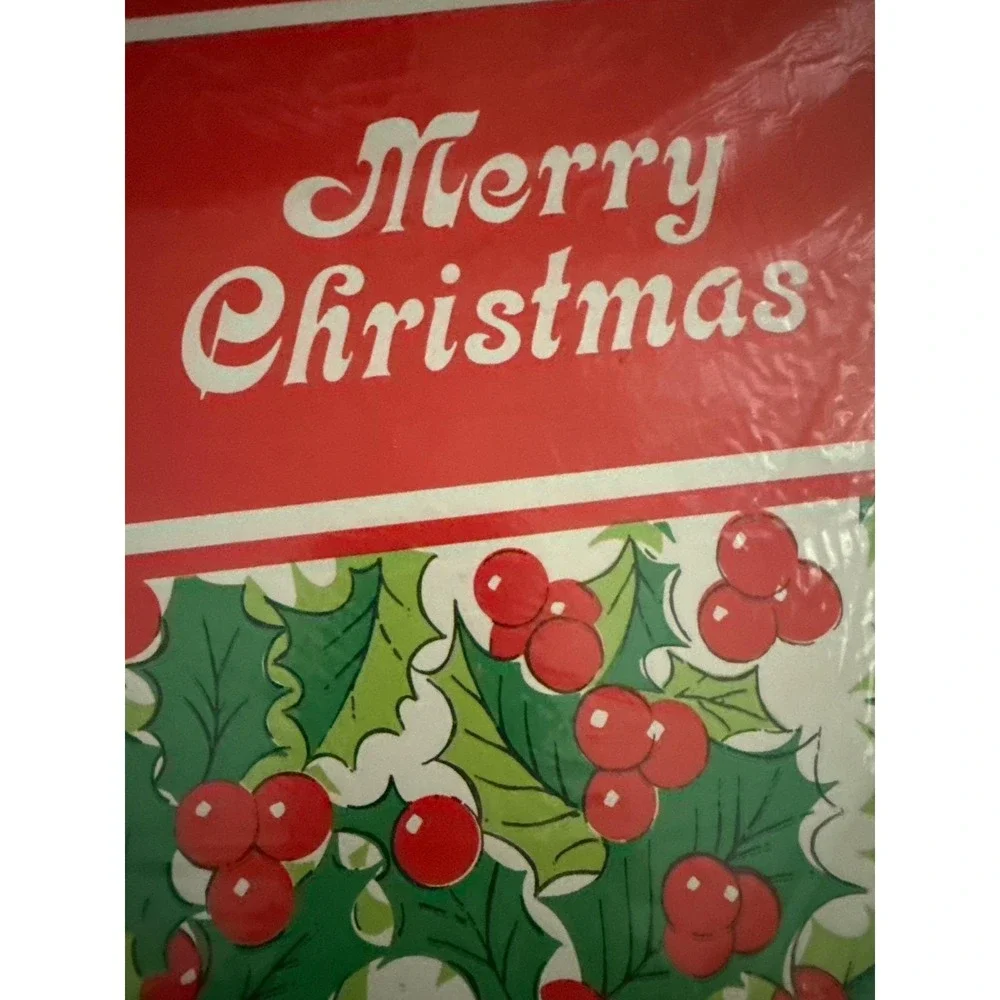 Christmas Cookie Caddies Gift Boxes Holly Berry‎ Merry Christmas NOS Vintage